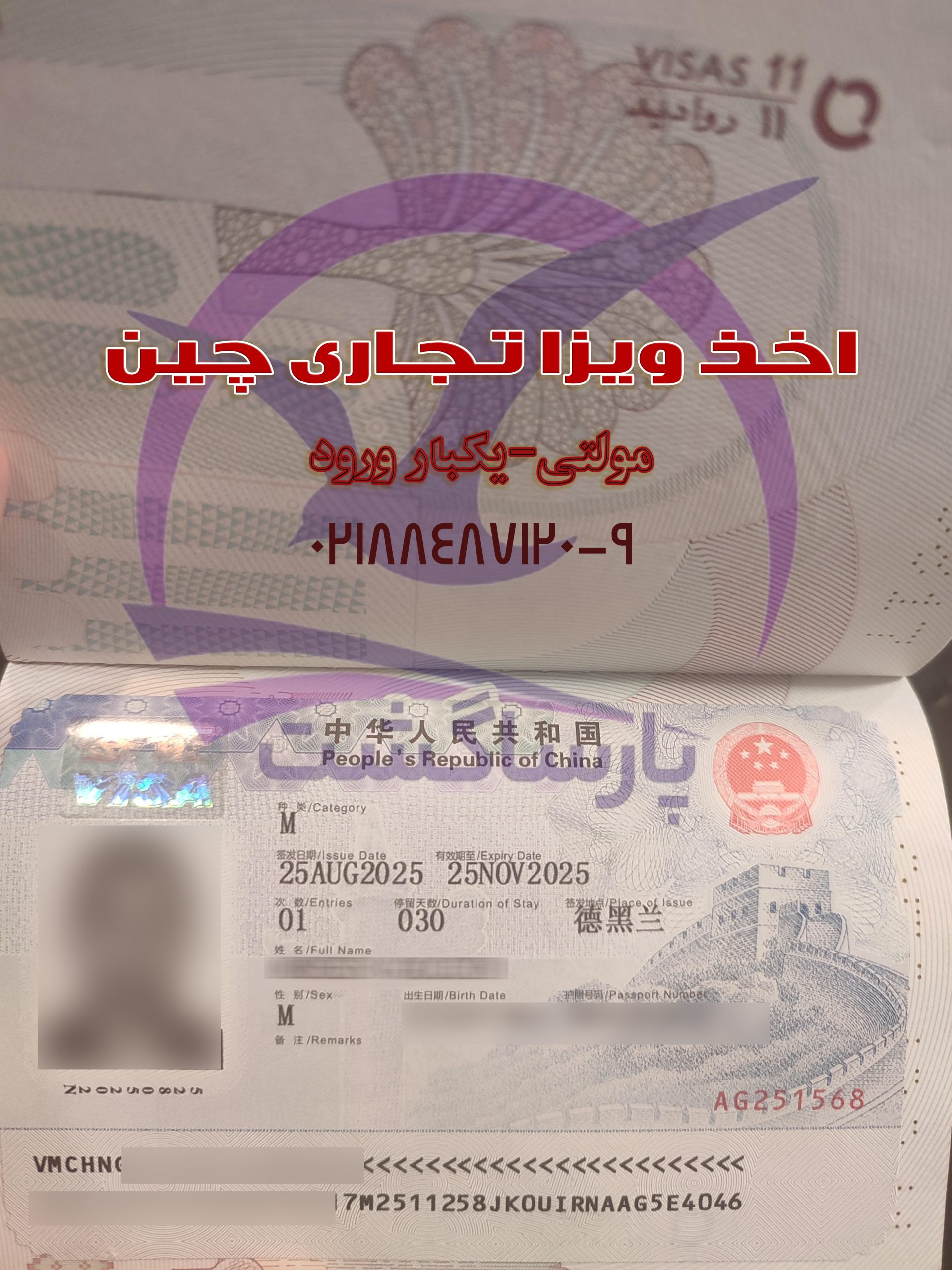 ویزاتجاری چین